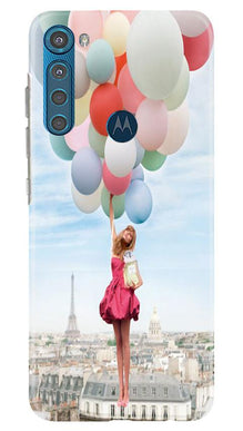 Girl with Baloon Mobile Back Case for Moto One Fusion Plus (Design - 84)