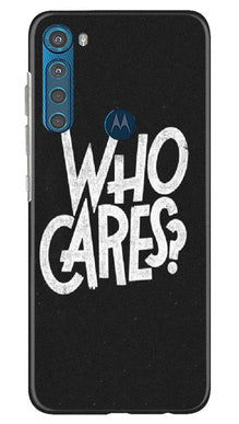 Who Cares Mobile Back Case for Moto One Fusion Plus (Design - 94)