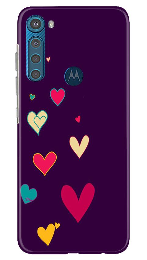 Purple Background Case for Moto One Fusion Plus(Design - 107)