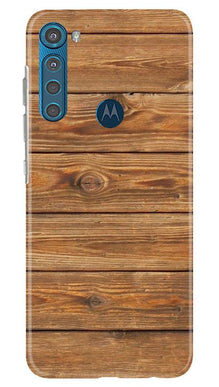 Wooden Look Mobile Back Case for Moto One Fusion Plus  (Design - 113)