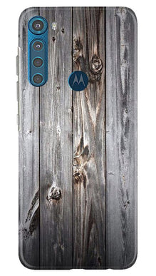 Wooden Look Mobile Back Case for Moto One Fusion Plus  (Design - 114)