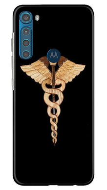 Doctor Logo Mobile Back Case for Moto One Fusion Plus  (Design - 134)