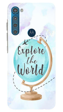 Explore the World Mobile Back Case for Moto One Fusion Plus (Design - 207)