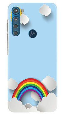 Rainbow Mobile Back Case for Moto One Fusion Plus (Design - 225)