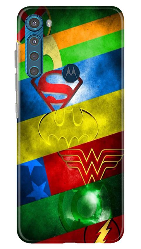 Superheros Logo Case for Moto One Fusion Plus (Design No. 251)