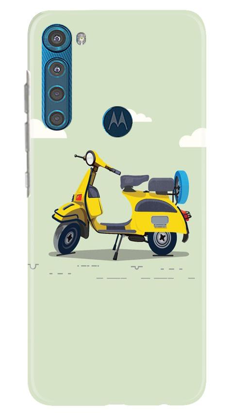 Vintage Scooter Case for Moto One Fusion Plus (Design No. 260)