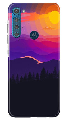 Sun Set Mobile Back Case for Moto One Fusion Plus (Design - 279)