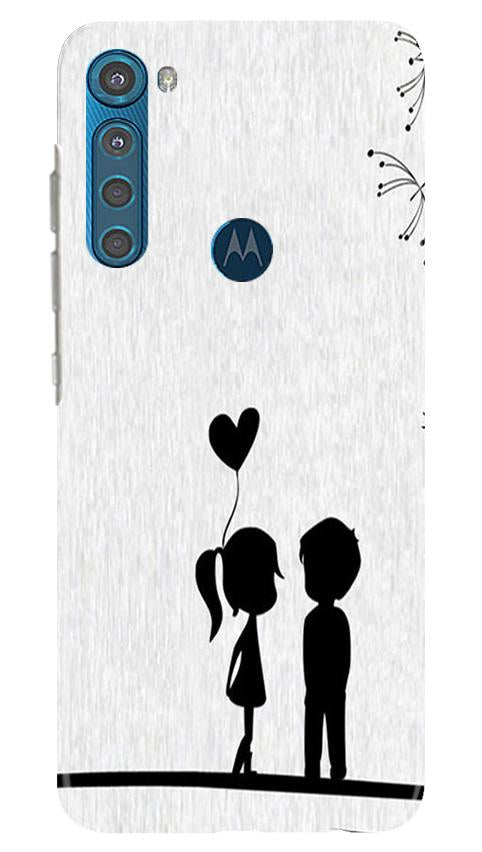 Cute Kid Couple Case for Moto One Fusion Plus (Design No. 283)