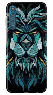 Lion Mobile Back Case for Moto One Fusion Plus (Design - 314)