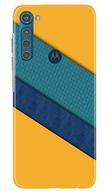 Diagonal Pattern Mobile Back Case for Moto One Fusion Plus (Design - 370)