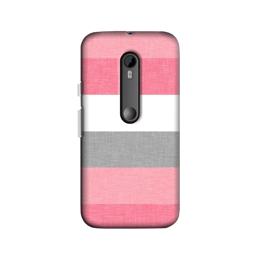 Pink white pattern Case for Moto X Force