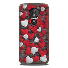 Red White Hearts Mobile Back Case for G7power  (Design - 105)