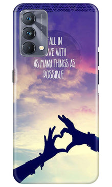 Fall in love Mobile Back Case for Realme GT 5G Master Edition (Design - 50)