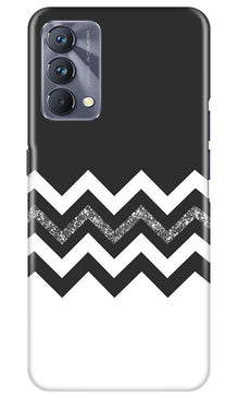 Black white Pattern2Mobile Back Case for Realme GT 5G Master Edition (Design - 83)