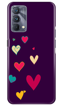 Purple Background Mobile Back Case for Realme GT 5G Master Edition  (Design - 107)