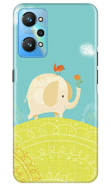 Elephant Painting Mobile Back Case for Realme GT Neo 2 (Design - 46)