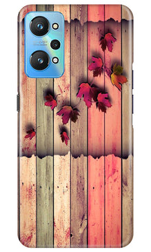 Wooden look2 Mobile Back Case for Realme GT Neo 2 (Design - 56)