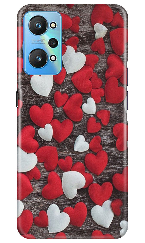 Red White Hearts Case for Realme GT Neo 2(Design - 105)