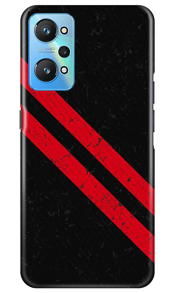 Black Red Pattern Mobile Back Case for Realme GT Neo 2 (Design - 332)