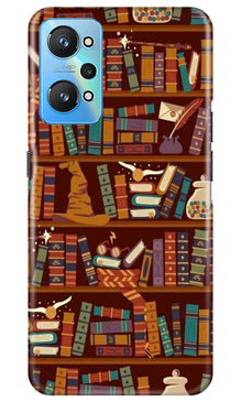 Book Shelf Mobile Back Case for Realme GT Neo 2 (Design - 348)