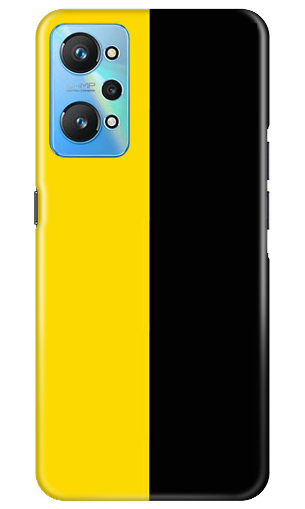 Black Yellow Pattern Mobile Back Case for Realme GT Neo 2 (Design - 354)