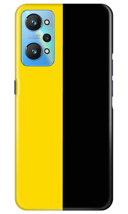 Black Yellow Pattern Mobile Back Case for Realme GT Neo 2 (Design - 354)