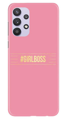 Girl Boss Pink Mobile Back Case for Samsung Galaxy A32 5G (Design - 263)
