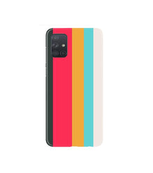 Color Pattern Mobile Back Case for Samsung Galaxy A71   (Design - 369)