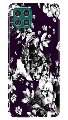 white flowers Mobile Back Case for Samsung Galaxy A12 (Design - 7)