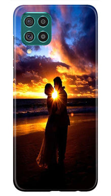 Couple Sea shore Mobile Back Case for Samsung Galaxy M12 (Design - 13)