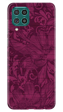 Purple Backround Mobile Back Case for Samsung Galaxy F22 (Design - 22)