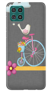 Sparron with cycle Mobile Back Case for Samsung Galaxy M12 (Design - 34)