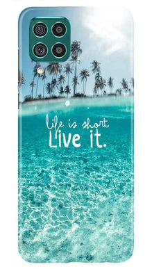 Life is short live it Mobile Back Case for Samsung Galaxy M32 (Design - 45)