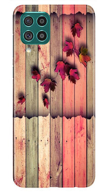 Wooden look2 Mobile Back Case for Samsung Galaxy F22 (Design - 56)