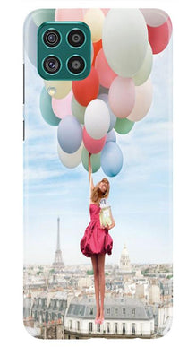 Girl with Baloon Mobile Back Case for Samsung Galaxy M32 (Design - 84)