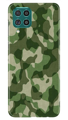 Army Camouflage Mobile Back Case for Samsung Galaxy M32  (Design - 106)