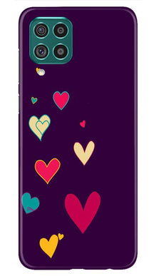 Purple Background Mobile Back Case for Samsung Galaxy M32  (Design - 107)