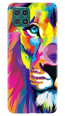 Colorful Lion Mobile Back Case for Samsung Galaxy M32  (Design - 110)