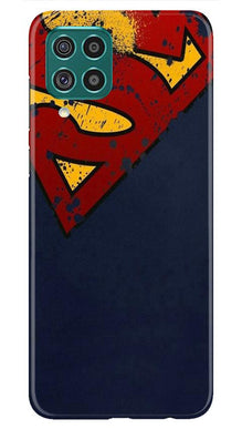 Superman Superhero Mobile Back Case for Samsung Galaxy F62  (Design - 125)