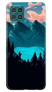 Mountains Mobile Back Case for Samsung Galaxy M32 (Design - 186)