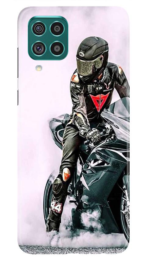 Biker Mobile Back Case for Samsung Galaxy M12 (Design - 383)