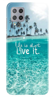 Life is short live it Mobile Back Case for Samsung Galaxy M42 (Design - 45)