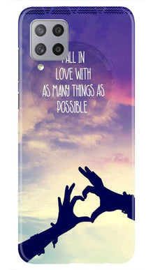 Fall in love Mobile Back Case for Samsung Galaxy M42 (Design - 50)