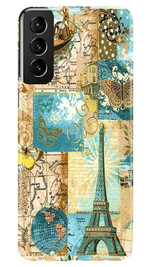 Travel Eiffel Tower Mobile Back Case for Samsung Galaxy S21 Plus (Design - 206)