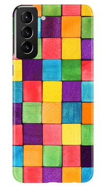 Colorful Square Mobile Back Case for Samsung Galaxy S21 Plus (Design - 218)