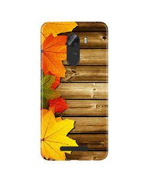 Wooden look3 Mobile Back Case for Gionee A1 Lite (Design - 61)