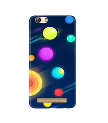 Solar Planet Mobile Back Case for Gionee M5 Lite (Design - 197)
