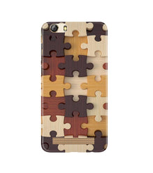 Puzzle Pattern Mobile Back Case for Gionee M5 Lite (Design - 217)