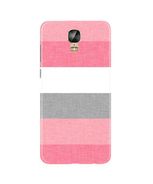 Pink white pattern Mobile Back Case for Gionee M5 Plus (Design - 55)