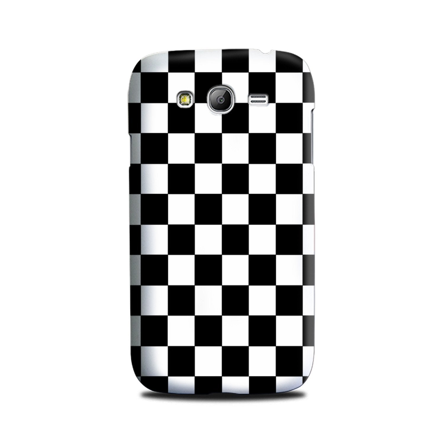 Black White Boxes Mobile Back Case for Galaxy Grand Prime  (Design - 372)